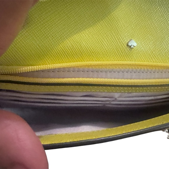 Kate Spade Lime Green Crossbody with Silver Chain - Picture 6 of 6